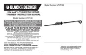 Black & Decker LPHT120B Instruction Manual
