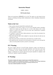 Covalue CU500-1 Instruction Manual