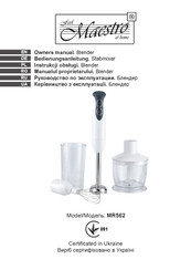 Maestro MR562 Owner's Manual