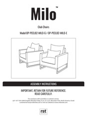 RST Milo OP-PECLB2-MILO-E Assembly Instructions Manual