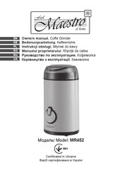 Maestro MR452 Owner's Manual