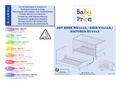 BABY PRICE Little Big Bed JOY XU111A Assembly Instructions Manual