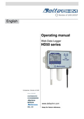 GHM Delta OHM HD50CR Operating Manual