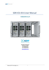 ADRF SDR-ICS-43-6 User Manual