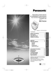 Panasonic NA-F953H Operating Instructions & Installation Instructions