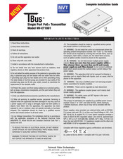 NVT NV-ET1801 Complete Installation Manual