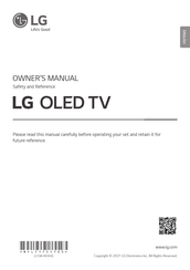 LG OLED55C18LA.AEU Owner's Manual