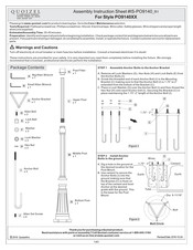 Quoizel PO9140K Assembly Instruction Sheet