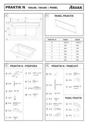 Ravak PRAKTIK N Installation Instructions Manual