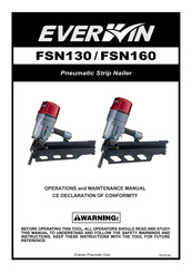 Everwin FSN130 Operation And Maintenance Manual