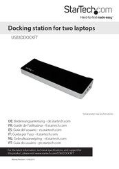 StarTech.com 8STUSB3DDOCKFT Instruction Manual