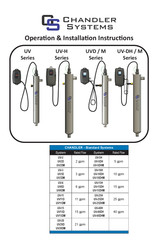Chandler Systems UV6DM Operation & Installation Instructions