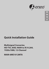 Eneo MAM-6ME1012MTA Quick Installation Manual