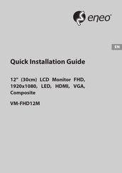 Eneo VM-FHD12M Quick Installation Manual
