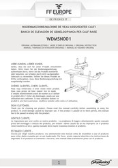 FF Europe Physionics WDMSN001 Original Instruction Manual