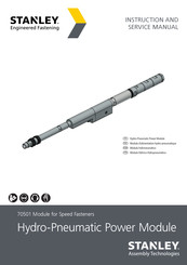 Stanley 70501 Instruction And Service Manual