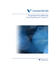 Vertical comdial DX-120 Programming Manual