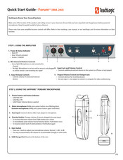 TeachLogic Forum IMA-240 Quick Start Manual