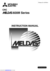 Mitsubishi Electric MELDAS 600M Series Instruction Manual