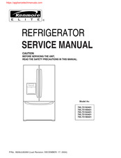Kenmore 795.75193401 Service Manual