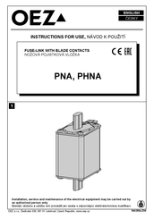 OEZ Varius PHNA Instructions For Use Manual