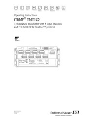 Endress+Hauser iTEMP TMT125 Operating Instructions Manual