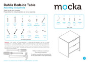 Mocka Dahlia Bedside Table Assembly Instructions Manual