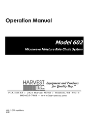 Harvest TEC 602 Operation Manual
