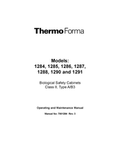ThermoForma 1284 Operating And Maintenance Manual