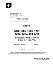 Forma Scientific 1284 Instruction Manual