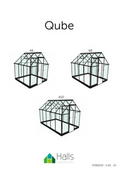 Halls Greenhouses Qube 66 Assembly Instructions Manual
