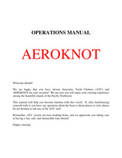 Anacortes Yacht Charters AEROKNOT Operation Manual