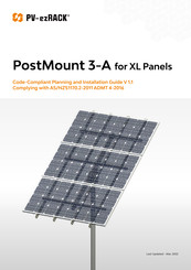 PV-ezRack PostMount 3-A Code-Compliant Planning And Installation Manual