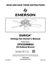 Emerson ZURICH CF935ORB Owner's Manual