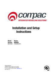 Compac Master MR400S Installation And Setup Instructions