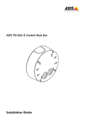 Axis TQ1602-E Installation Manual