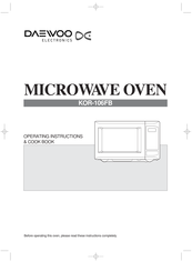 Daewoo KOR-106FB Operating Instructions & Cook Book