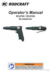RODCRAFT RC4760 Operator's Manual