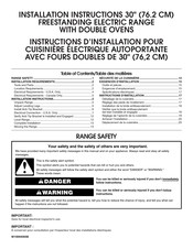 KitchenAid KFED500EWH03 Installation Instructions Manual