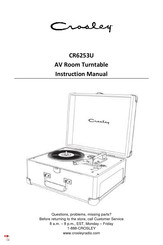 Crosley CR6253U Instruction Manual