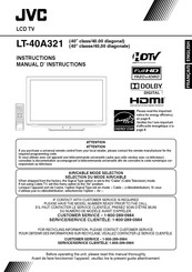JVC LT-40A321 Instruction Manual