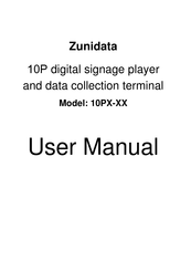 Zunidata Systems 10P Series User Manual