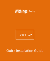 Withings WAM01 Quick Installation Manual