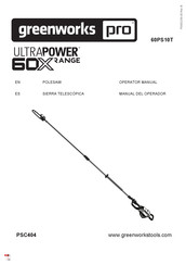 GreenWorks Pro PSC404 Operator's Manual