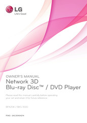 LG BKS-1000 Owner's Manual