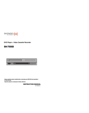 DAEWOO ELECTRONICS SH-7500D Instruction Manual
