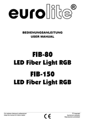 EuroLite FIB-80 User Manual