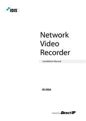 Direct IP Idis IR-300A Installation Manual