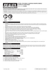 Sealey FCR500 Quick Start Manual