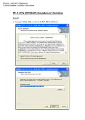 Seiko Epson WLU3072-D69 Installation & Operation Manual